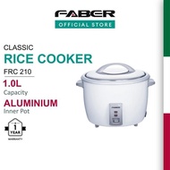 Faber White Traditional Classic 10Pax Rice Cooker Frc 228/ 210/ 218 Periuk Nasi