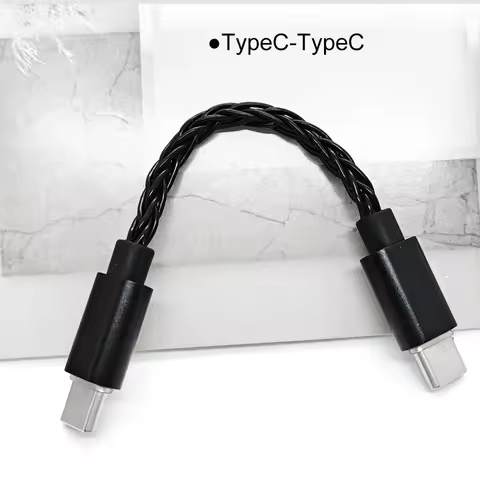 Lighting USB Type C to Type C DAC Hifi adapter headphone amplifier digital decoder AUX audio cable c