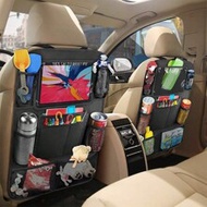 1pc Car Seat Back Storage Bag, Multi-Functional Black Hanging Organizer For Tablet, Snacks, Cups, To