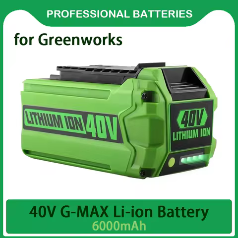 For Greenworks 40V Batteries 6Ah GreenWorks G-MAX Li-ion Battery Manufacturer Replacement Battery fo
