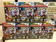 （經典絕版 戰隊系列）100％ 超罕有 懷舊絕版 Bandai 東映 2009年 日本製 侍戰隊 超侍合體 完全變形 食玩 獅子折神、龍折神、熊折神、龜折神、兜折神、舵木折神、虎折神、海老折神A+B、