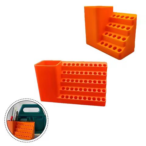 1pc 20/50 Holes Screwdriver Bit Organizer Case Screw Head Storage Toolbox For Electric Screwdrivers 