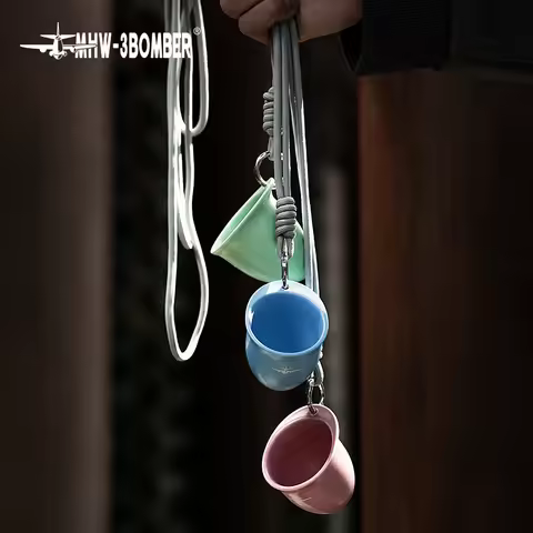 MHW-3BOMBER Brand Perimeter Coffee Tamper Portafilter Milk Pitcher Keychain & Refrigerator Stickers 