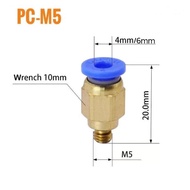 MPC Fitting Pneumatic PC drat M5 M6 M8 selang 4mm 6mm 8mm