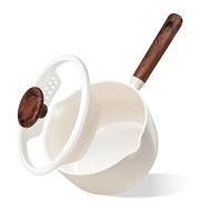 CAROTE Cozy Plus Series 20cm Ceramic Coated Non-Stick Saucepan with Lid - Dishwasher Safe, Compatibl