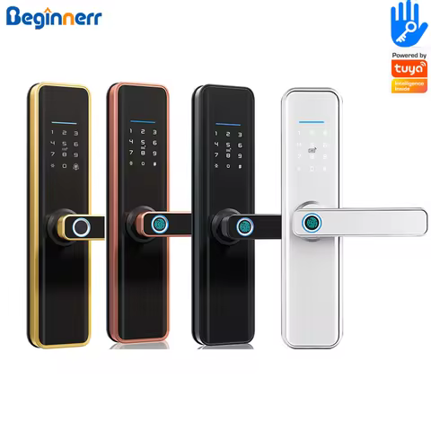 Silver smart lock Keypad Keyless Entry Smart Home Hotel Apartment Ttlock Alexa Compatible google hom