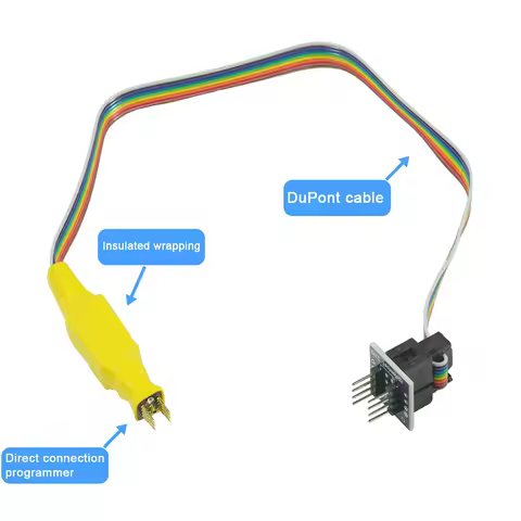 SOP 150/208mil SOIC8 SOP8 Test Clip Probe Line For EEPROM 93CXX/25CXX/24CXX circuit Programming on T