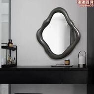ins個性化妝鏡桌面化妝室浴室鏡子造型拍照藝術鏡壁掛裝飾鏡臥室
