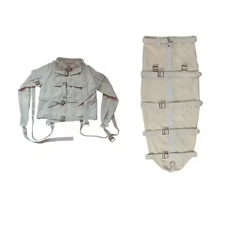 Restraint Clothing with Metal Buckle, Upper Limb Restraint Gear, Anti Aggression Anti Self-harm Suit