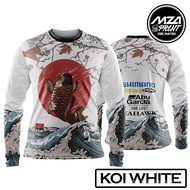 [In stock] 2023 design pancing baju koi edition fishing jersey sublimation clothes anti-uv fishing  shimano bossna seahawks3d jersey printed jersey full sublimation long sleeve t-shirt x，Contact the seller for personalized customization of the name