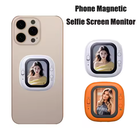 Phone Mini Selfie Monitor Screen Wired Magnetic Mount Vlog Smartphone Rear Camera Selfie For Vlog Sh