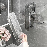 Hanger Storage Rack Glacier Pattern Wall Hanger Perforation-Free Toilet Hanger Hanger Telescopic Wal