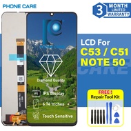 COMPATIBLE FOR REALME C53 / C51 RMX3830 RMX3760 / REALME NOTE 50 LCD DISPLAY TOUCH SCREEN DIGITIZER 