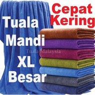 Tuala Mandi Extra Besar Tuala Dewasa Standard size Extra Large towel Microfiber Towel BathTowel
