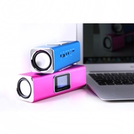 Music angel JH-MAUK5 Mini portable digital speaker with Led Screen Alarm ClockUSB + Micro SD card+FM