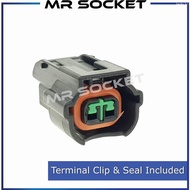 ♣Mitsubishi Mivec CK Engine Fuel Injector Socket Connector 2 PIN