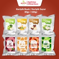 APELICIOUS Fruit Chips / Vegetable Chips Apple Jackfruit Salak Banana Fruta Fruit Chips 100 grams