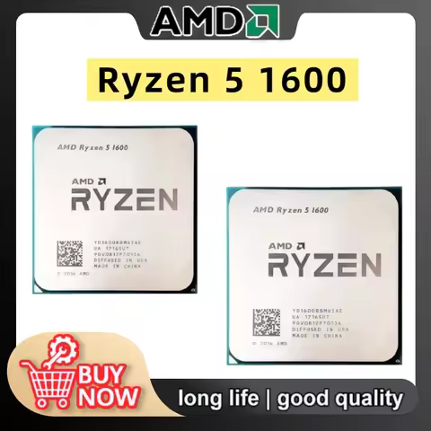 AMD Ryzen 5 1600 R5 1600 3.2 GHz Six-Core Twelve Thread 65W CPU Processor YD1600BBM6IAE Socket AM4 i