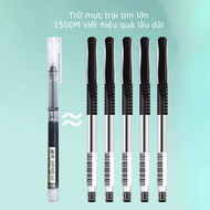 M6B7 Combo of 10 gel pens with 0.5mm double ink nibs, Black, smooth writing, MALAN matte material