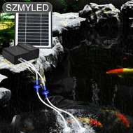 Aquarium Oxygen Pump Solar Powered Rainproof Energy Saving Air Pump For Aquarium Fish Tank Outdoor P