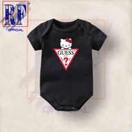 GUESS X HELLO KITTY baby clothes t-shirt distro tee jumper baby kids short t-shirt writing age 0 1 2