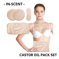 Castor Oil Pack Reusable Comfort Oil Pack Kit Castor Oil Pack Wrap for Insomnia Constipation and Inflammation Castor oil