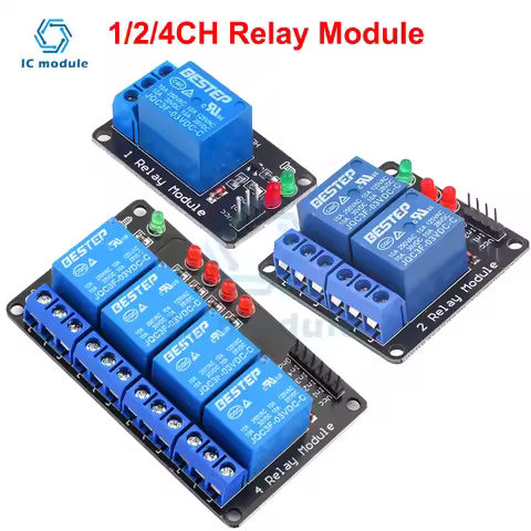 1PCS 1/2/4 Channel 3V Relay Module Board Low Level Trigger Relay Output Relay Module with LED Indica