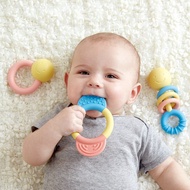 【滿月禮物】德國Hape 日本米製搖鈴固齒器3件組