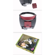 Head magnifier 81007A with zoom light 1.5 times, 3x, 8.5x, 10x (red border)