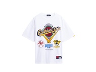 CARNIVAL CNVXACURT001WH ACU X RANDOMEVENT VTG BASEBALL SERIES OVS T-SHIRT WHITE