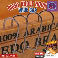 【Right angle hook】soft plastic hook/mata kail soft plastic casting haruan toman siakap