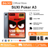 SUXI Poker A3 tablet for kids Android 14 10.1-inch IPS screen Unisoc T606 12GB+128GB 2.4G/5G WiFi