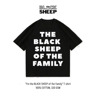 [BLACKSHEEP]320gsm cotton t-shirt for men and women Unisex, loose form, loose sleeves, genuine local