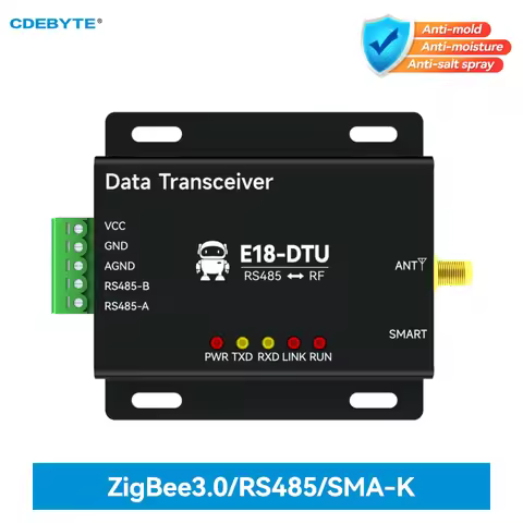 CC2530 Zigbee 3.0 Wireless Data Transmission Station 20dBm RS485 CDEBYTE E18-DTU(Z20-485) DC8V ~ 28V