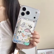 Dinosaur Pattern 17pro Cases Suitable for iPhone 17 17promax 16pro 12 13 14 15 pro max Case back Cov