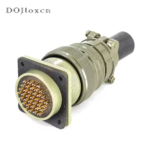 1 Sets 37 Pin Aviation Male Female Plugs Army Green Wiring Connector Socket MS5015 Series Plug MS310