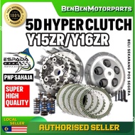 YAMAHA Y15ZR Y16ZR Y15 V1 V2 Y16 5D RACING HYPER CLUTCH + 5PCS CLUTCH PLATE + 4 PCS IRON 100% ORIGIN