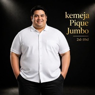 KEMEJA Men's Jumbo Pique Shirt xxxl xxxxxl casual shirt top premium sizeBIG 10xl 9xl 7xl