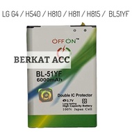 Baterai Batre Offon Double Power For LG G4 / H540 / H810 / H811 / H815 BL-51YF BL51YF Batrai