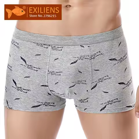 EXILIENS Brand New Mens Underwear Boxer Cotton Homme Print 3D Boxershorts Men Boxers Male Underpants