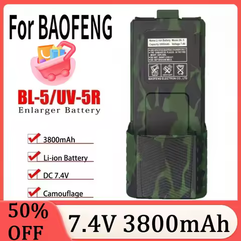 For BAOFENG 5R Radio Battery USB/TypeC UV5R Rechargable Batterier for Two Way Radio Parts UV-5R UV 5