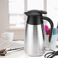 12V/24V Car Electric Kettle,Stainless Steel In-Car Quick Heating Bottle, Boiler for Tea Coffee,Travel Camping Use