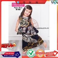 💎SNN 1-4 KIDS PEPLUM RANIA DHIA BAJU PEPLUM BUDAK Girls Viral Peplum Batik Kids Clothing Sleeveless Dress BABY KURUNG