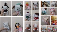 全部日版正品公仔 sanrio disney 玉桂狗 PC狗 布甸狗 白熊 角落生物 鬆弛熊 melody