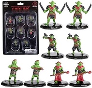 8 Painted Fantasy Goblin Mini Figures- All Unique Designs- 1" Hex-Sized Compatible with DND Dungeons