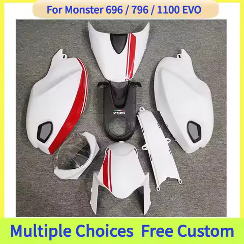 ABS Injection Fairing Kit For Ducati Monster 696 796 1100 EVO Custom Painted Body Panels