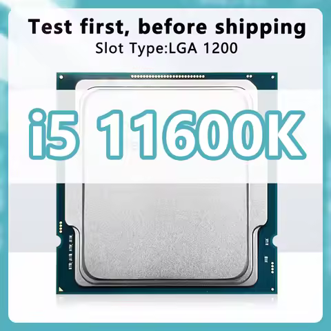 Core i5-11600K CPU 14nm 6 Cores 12 Threads 3.9GHz 12MB 125W 11th Generation Processor LGA1200 for Z4