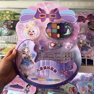 Children Dress Up Manicure Set Girl Makeup Accessories Bracelet Hair Clip Nail Stickers Toys Points 