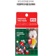 BT21 RJ Christmas Tree Figure Official Korea Original BT21 Xmas Edition Cute Figurine Gift Kpop Merc