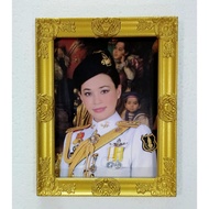 Queen Image To Enhance Feng Shui Small Gold Louis Frame (Mini) Picture Size 6x8 Inches Total 7.5x9.5